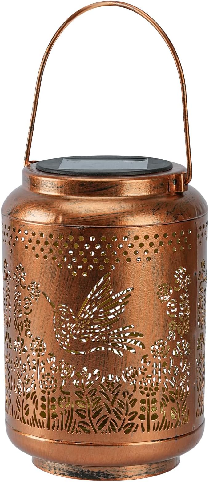 Solar Outdoor Waterproof Hummingbird Garden Decorative Lights, Outdoor Hanging Solar Lanterns, Gifts for Ladies Mom Grandma, for Patio, Deck, Backyard, Porch