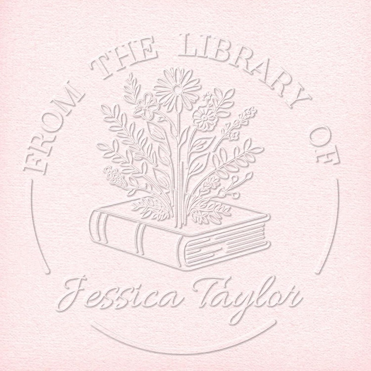 HDSD Custom Embosser - Personalized Book Embosser with Your Message or Design -Suitable for Wedding Invitations, Envelopes & Books (Christmas Patterns)