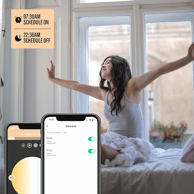 4" LED Smart Slim Recessed Pot Light, WiFi APP & Voice Control, 120VAC, 9W, 600LM, RGB + 2700K-6000K, ETL & FCC & IC Rated, Wet Location, Compatible with Alexa/Google Home, White - 4 Packs