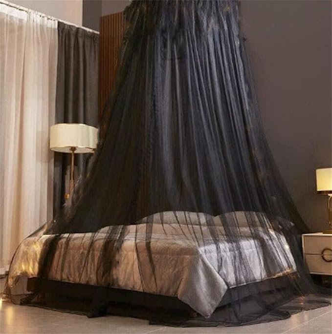 Mosquito Net Bed Canopy for Girls,King Canopy Bed Curtains Full Queen Size from Ceiling,Dome Mosquito Netting Bed Tent Twin Girls Princess Canopy Bed White Decor for Baby Crib,Kid Bed and Adult Beds
