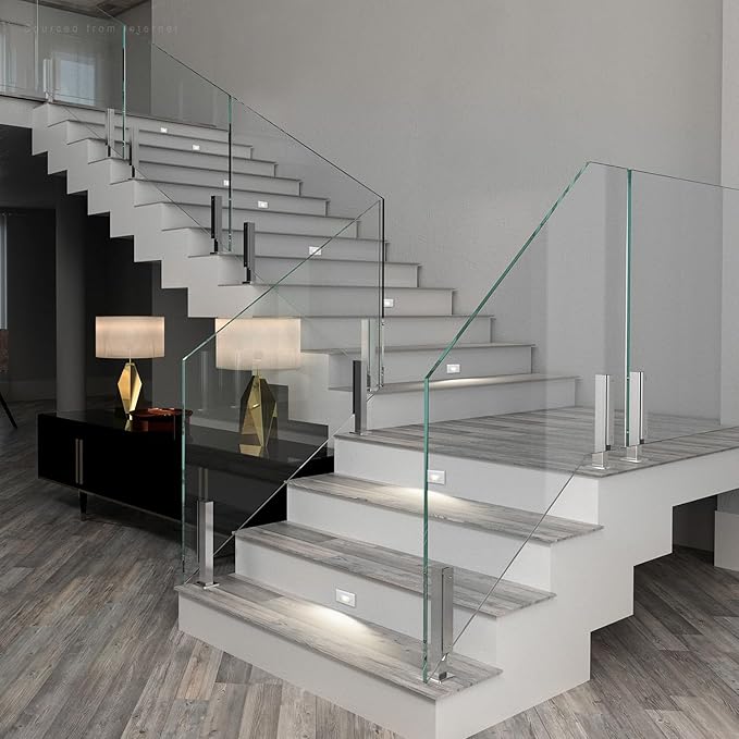 LEONLITE 3CCT LED Step Lights 120V-277V, 150LM 2.5W Dimmable Horizontal Stair Lights Indoor Outdoor IP65, CRI90 & ETL, 2700K3000K4000K Selectable Zinc Alloy Staircase Lights, White, 3 Pack