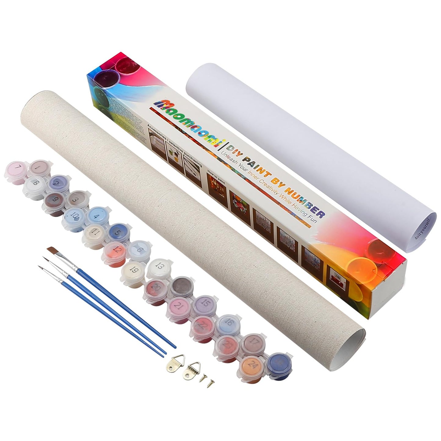Maomaomi Paint by Numbers DIY Acrylic Painting Kit for Kids & Adults Beginner ā 16" Wx20 L Mimi Cat Pattern