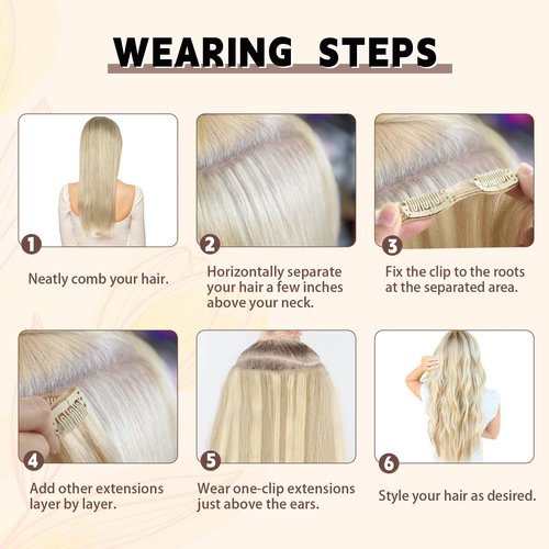 Sassina Straight Clip ins Remy Human Hair Extensions Golden Blonde to Medium Blonde Human Hair Extensions Clip ins 16 Inch Clip in Extensions Real Human Hair 8 Pcs 120 Grams #P16/22