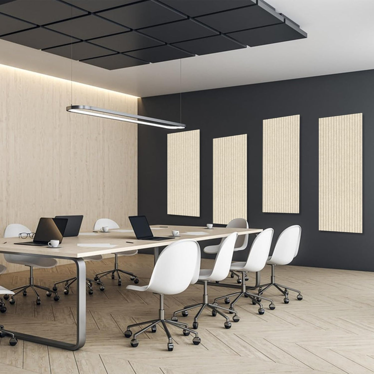 Acoustic Panels,5 Pack Sound Panels Noise Reducing for Walls,48"x24"x0.4" Soundproof Wall Panels,High-Density Acoustic Wall Panels,Decorative Sound Dampening Panels,Camel