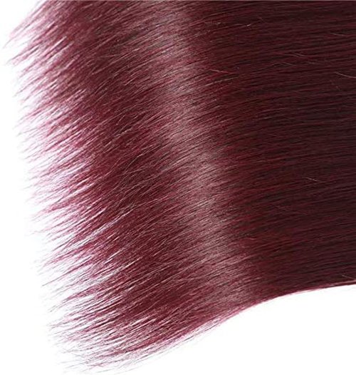 Labamiya Human Hair Bundles 20 22 24 Inch Straight Burgundy 99J Bundles Human Hair 11A Brazilian Virgin Quick Weave Hair for Black Women