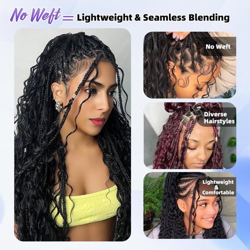 Deep Wave Human Braiding Hair for Boho Braids – 18 Inch 120g 3 Bundles/Pack 99J Burgundy, 100% Unprocessed 12A Brazilian Virgin Hair Bulk, No Weft, Wet & Wavy Curly Knotless Extensions