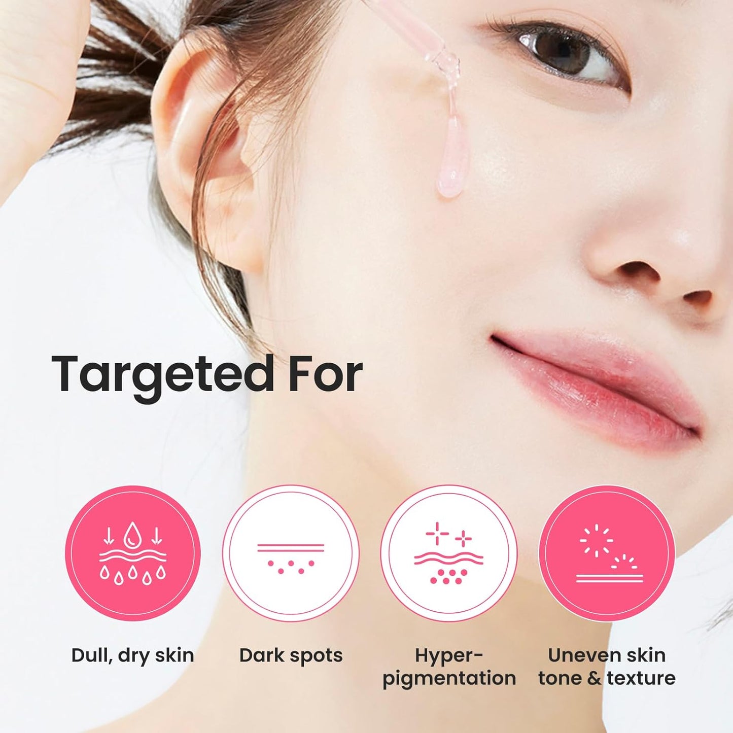 CNP PDRN + Tranexamic Acid Serum 15%, Pink Toning Skin Booster, Niacinamide & Micro-spicules, for Glass Skin, Korean Skin Care, 1. 18 fl. oz.