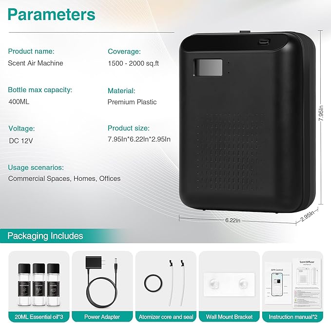 Scent Air Machine Starter Kit, 400ml Capacity