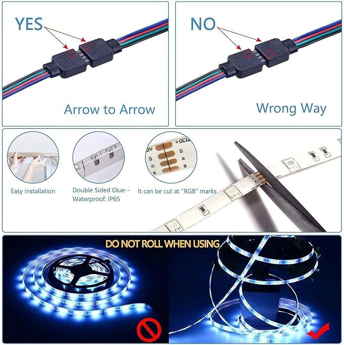 Led Strip Boat Lights Kit, 66FT Bluetooth Multi-Color Marine Pontoon Led Lights, Waterproof Boat Interior Light, Under Gunnel Deck Lights, Night Fishing Lights, APP/Remote Control, Sound Music Sync
