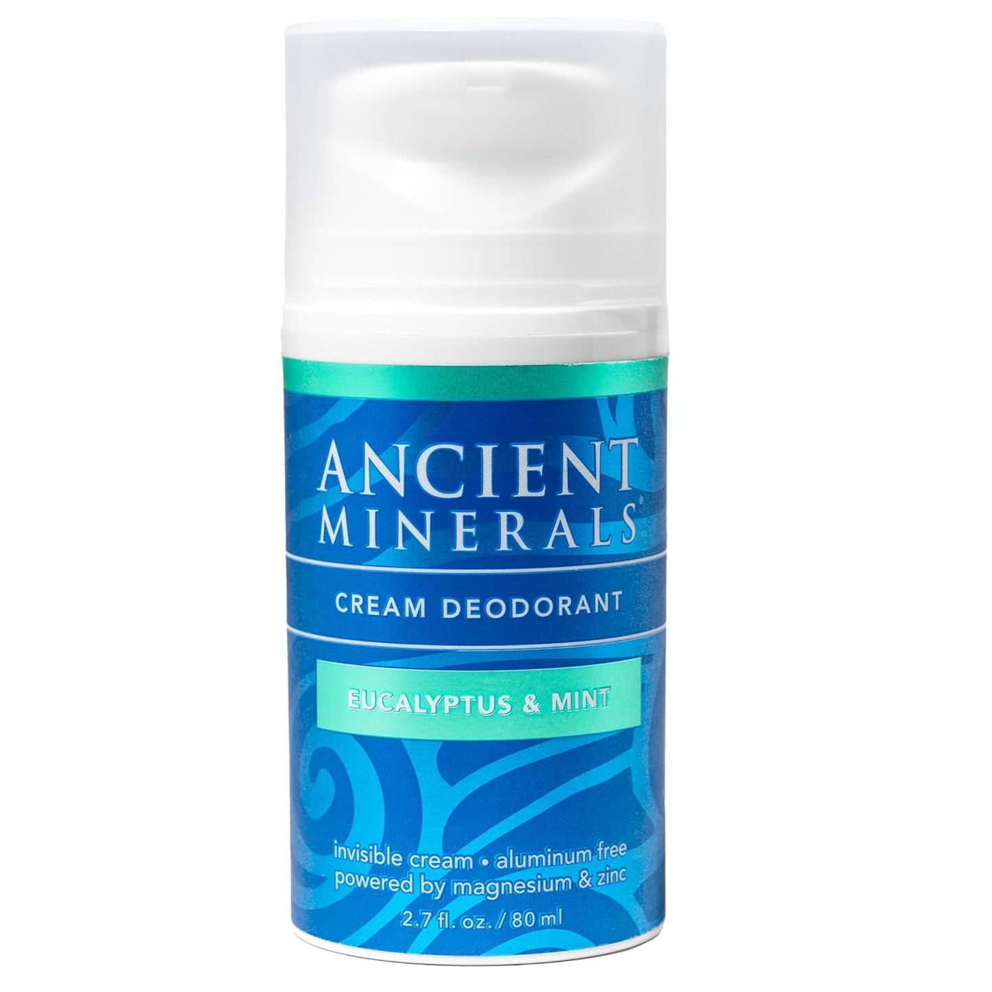 Ancient Minerals Natural Deodorant Cream â Eucalyptus & Mint Scent, Aluminum-Free, Vegan Deodorant for Women and Men with Magnesium, Zinc & Vitamin E, for Sensitive Skin, 2 oz
