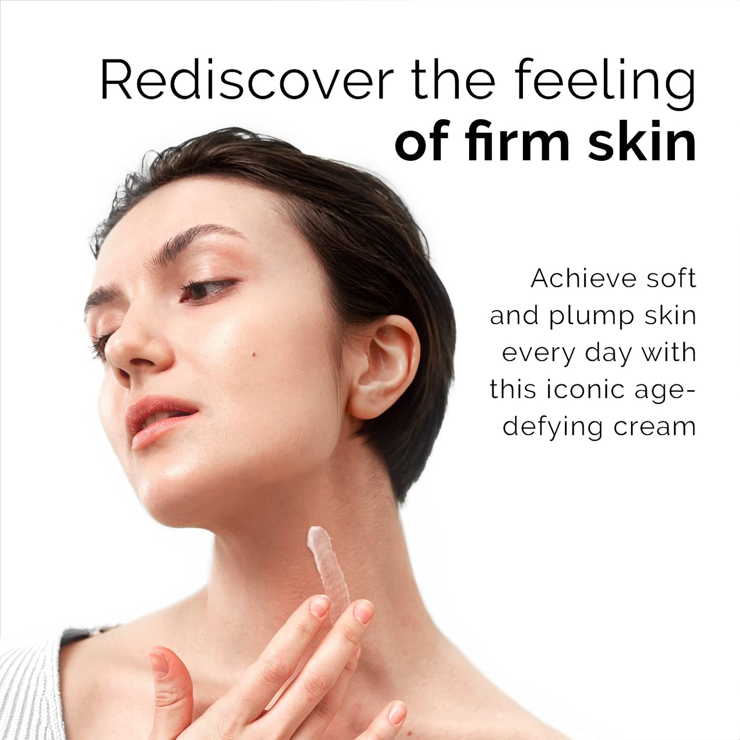 ACTIVSCIENCE Neck Firming Cream - Natural Anti-Aging Facial Moisturizer with Retinol Collagen & Hyaluronic Acid - Day & Night Anti-Wrinkle Cream - Firming, Hydrating Face Cream - 3.4Oz