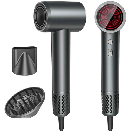 Hair Dryer, Professional Ionic Hair Dryer for Fast Drying, High Speed Hair Blow Dryer with Diffuser for Home Salon Travel, Constant Temperature Hair Care Without Hair Damage