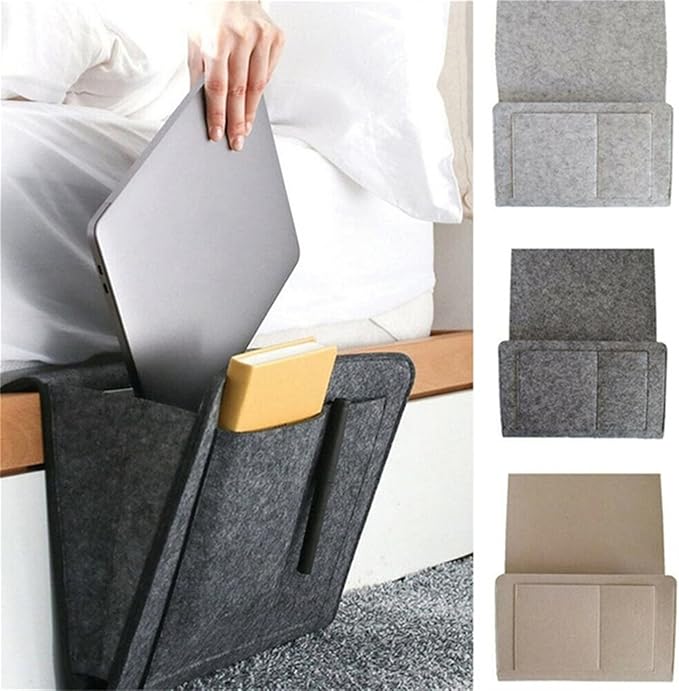 Bedside Storage Organizer, Table Cabinet Storage Organizer Bedside Organizer For Remotes Phone Glasses