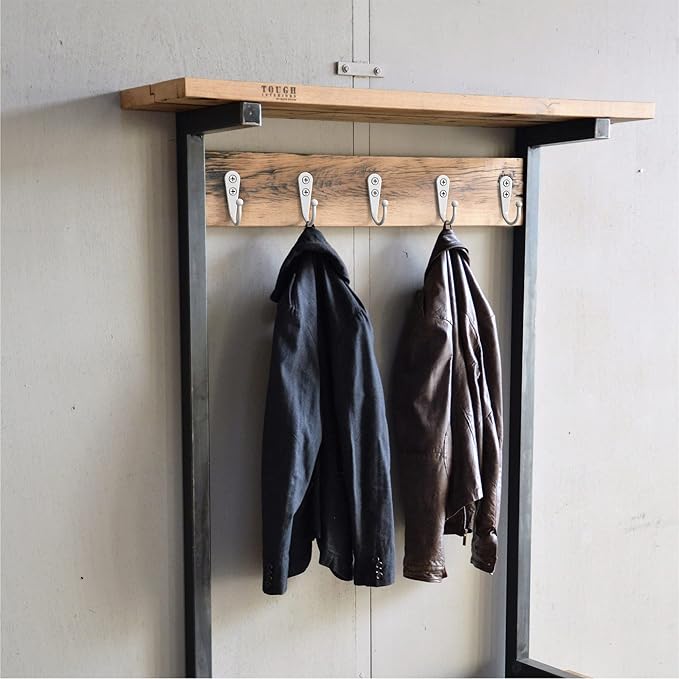 15PCS Coat Hooks - White Robe & Coat Wall Hooks with 30 Screws