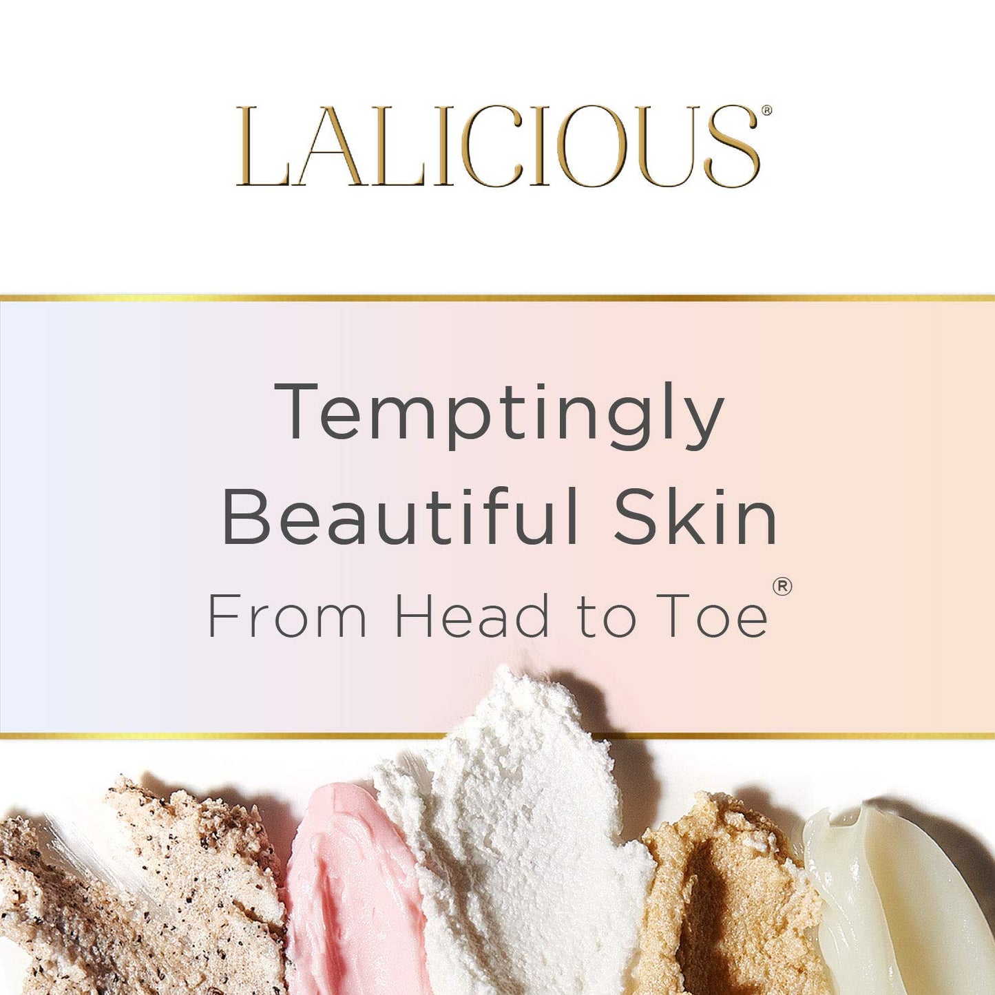 LALICIOUS Extraordinary Sugar Kiss Sugar Scrub, Exfoliating Body Scrub with Coconut Oil & Honey, Moisturizing Body Exfoliator for Glowing Radiant Hydrating Skin, Zero Greasy, No Parabens - 16oz