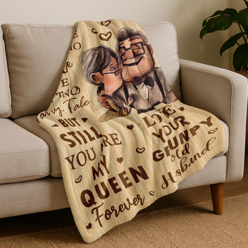 Antonia Bellamy Gifts for Wife Blanket 60’’X50’’, Anniversary Wedding Romantic Gift for Her, Wife Mothers Day Birthday Gift from Husband, I Love You Present for Her