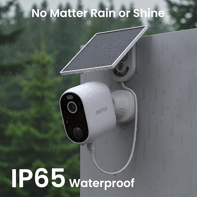 Solar Camera Outdoor Wireless-2.4GHz Wi-Fi Outside Cameras for Home Security, PIR Motion Detection, Siren Alarm, 2K Color Night Vision, SD & Cloud Storage(Optional), Work with Alexa, Z1 2P