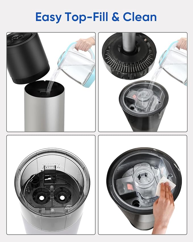 Humidifier Large Room, 16L/4.2Gal Whole House Humidifiers for Home 2000 sq.ft, Ultrasonic Cool Mist Humidifier for Bedroom, Plants, Baby