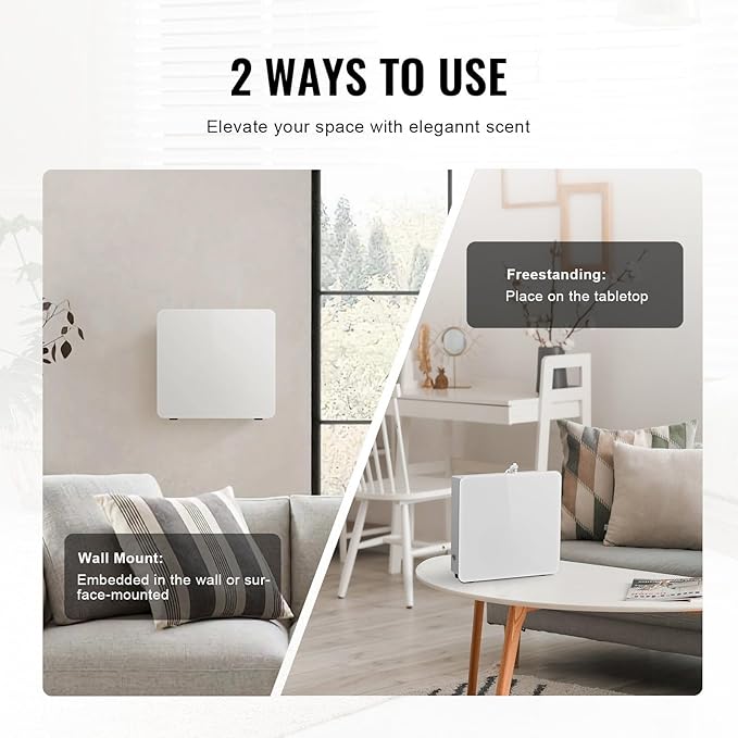 Scent Air Machine for Home, 480ML with Cold Air Technology, Waterless Smart Essential Oil Diffuser, Cover Up to 2500 Sq.Ft for Large Room, Hotel, Spa, Business Office