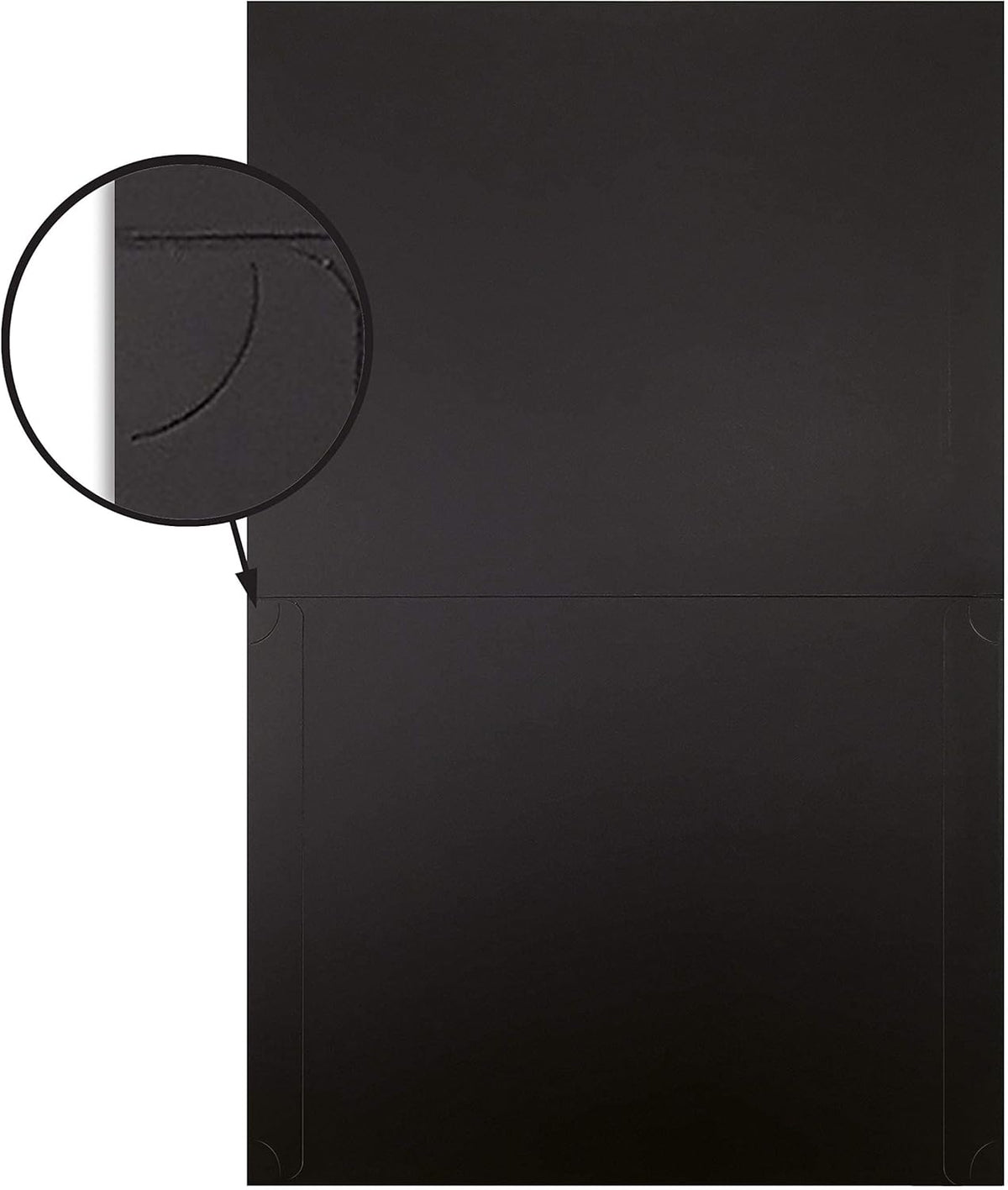 Better Office Products 25 Pack Black Certificate Holders, Diploma Holders, Document Covers with Gold Foil Border, for Letter Size Paper, 25 Count, Black