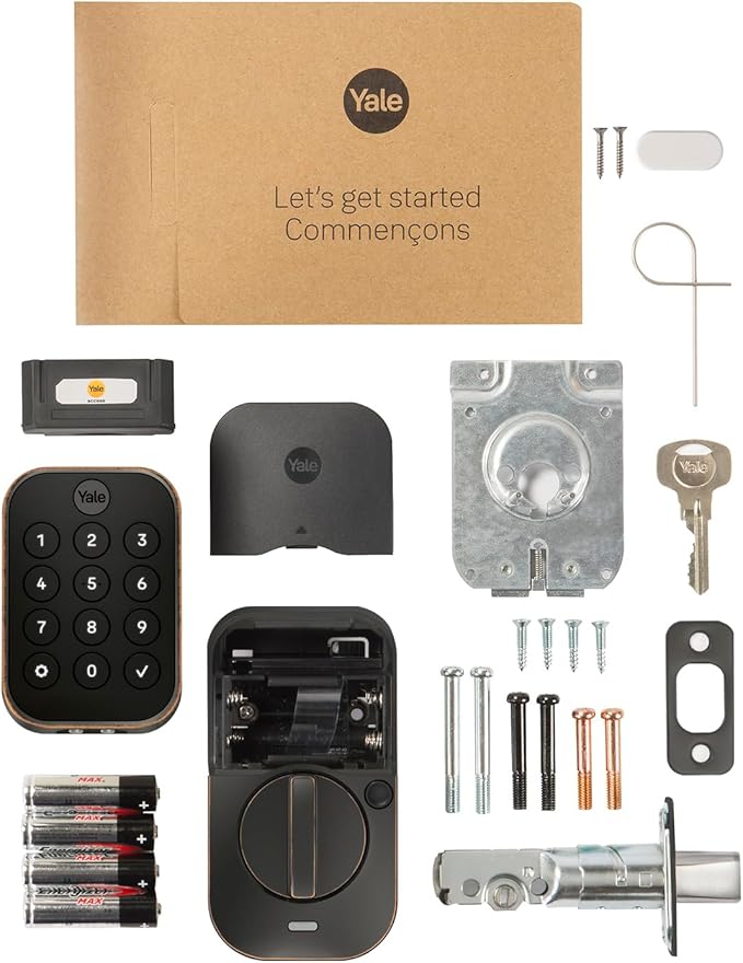 Yale Assure Lock 2 – Satin Nickel Smart Lock for Front Door Deadbolt with Keypad, Z-Wave Connectivity, and Backup Key, YRD430-WF1-0BP