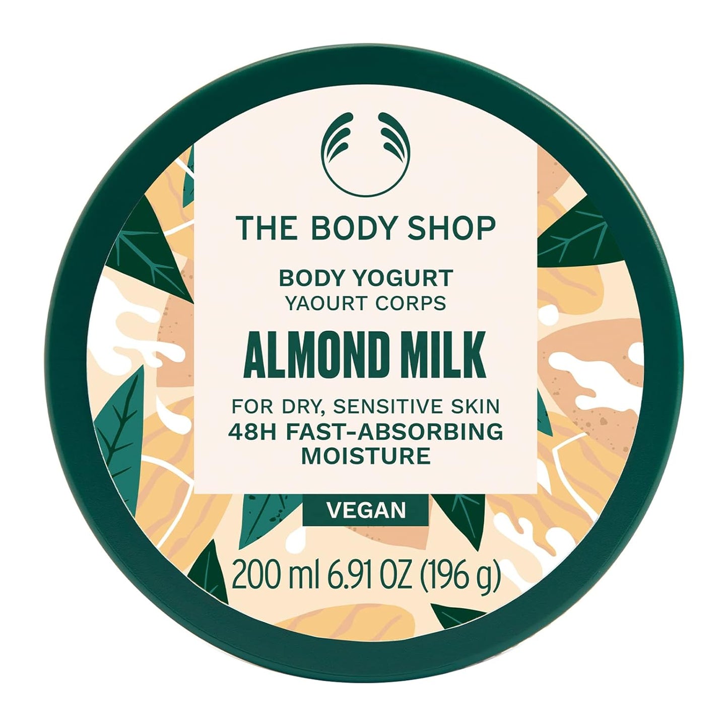 The Body Shop Almond Milk Body Yogurt â Instantly Absorbing Hydration from Head to Toe â For Sensitive Skin â Vegan â 6.91 oz