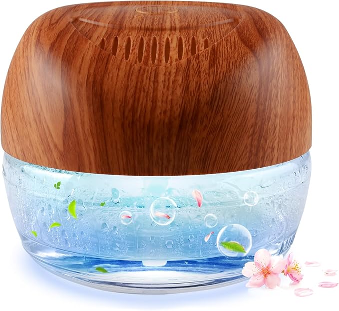 Water-Based Purifier Air Washer, Air Revitalizer & Freshener, Air Fresher with 7 LED Color Changing Light for Rooms (DarkYellow)