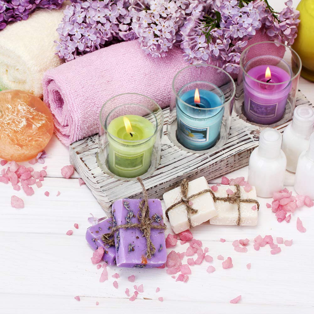 20 Packs Scented Aromatherapy Candle with 10 Fragrances, 1.8 Oz Soy Votive Candle for Home Decoration, Candle Gifts Baskets for Christmas Thanksgiving Anniversary