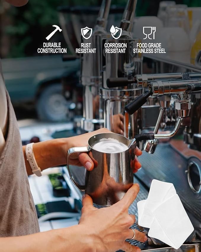 53.3mm Espresso Accessories Kit, 24PCS Coffee Tamper Set,Barista Kit, WDT Tool,316stainlesss Frothing Pitcher, Stirrer, Tamper Mat, Latte Art Pen , Coffee puck screen