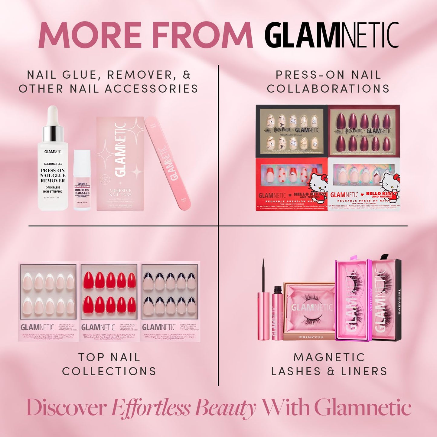 Glamnetic x GLAMZILLA Super Strong Brush On Nail Glue | Brush Tip Applicator, Mess Free, Travel Friendly, Vegan | Durable & Long-Lasting | .24 fl. oz.