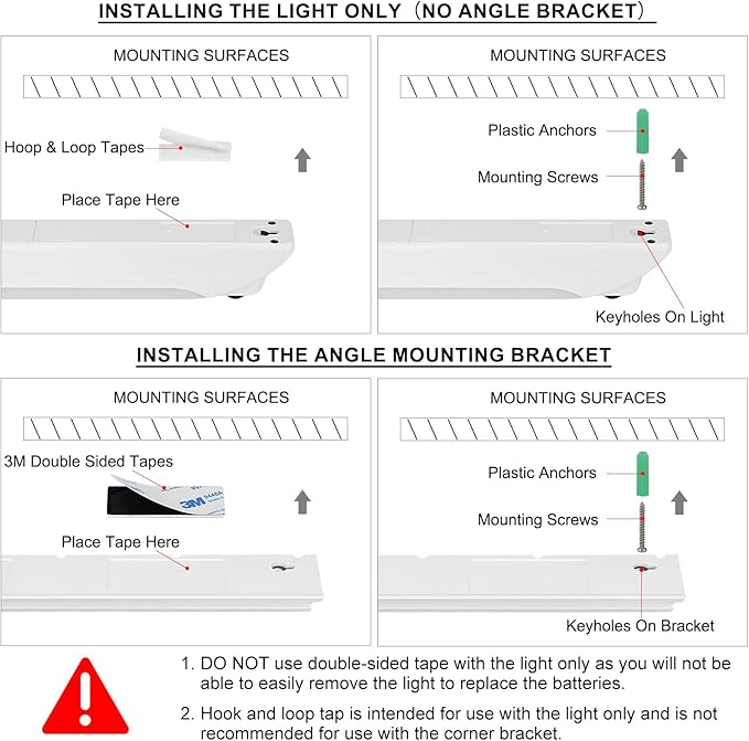 LUXSWAY LED Motion Sensor Light Indoor, Dimmable Under Cabinet Lights, Manual ON/Off, Battery Operated Closet Lighting Bar, Shelf Light, Stick-on Anywhere Night Lighting for Kitchen Wardrobe Pantry