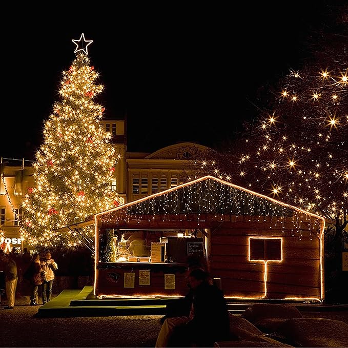 Solar String Lights Outdoor, 2 Pack 170FT 480 LED Waterproof Solar Christmas Lights with 8 Lighting Modes for Tree Xmas Decorations