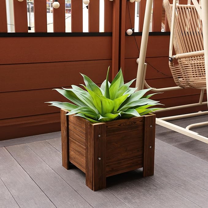 28in Fake Agave Plant Set, UV-Resistant Artificial Succulent for Indoor & Outdoor Use,Aesthetic Faux Plant for Home Decor, Office Housewarming Boho Room Decor, Set of 2