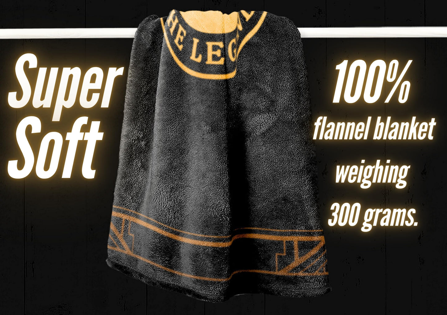 InnoBeta Gifts for Men, Initial Mens Gifts for Him, Birthday Gift Ideas, Mens Blanket, 300gsm Flannel Throw Blanket Gift for Dad, Grandpa, Husband, 50"x 65", J
