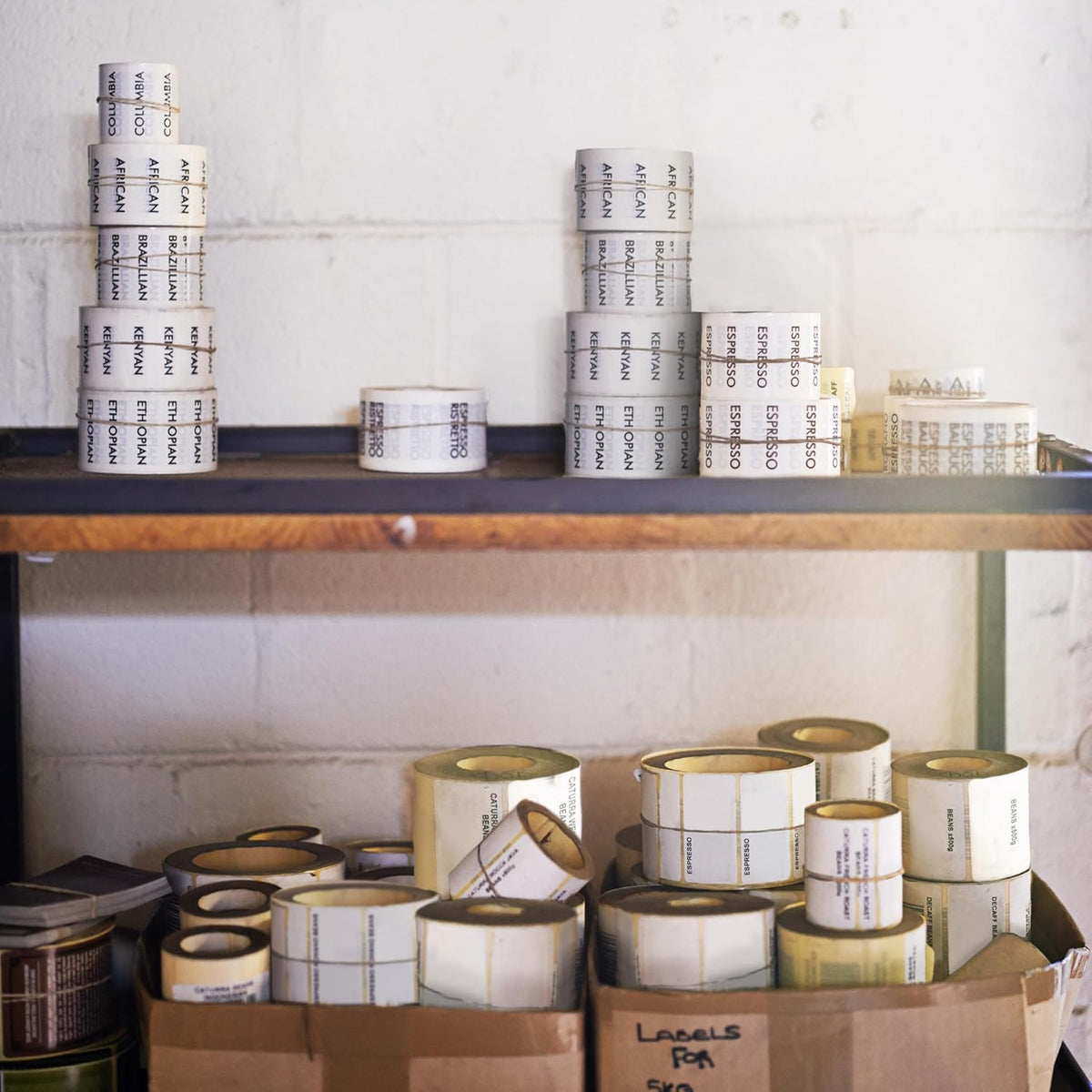 PSBM Thermal Transfer Labels, 4x6.5 Inch, 4 Rolls, 925 Labels/Roll, 3 Inch Core, Perforated, Must Have Thermal Ribbon (Not Included)