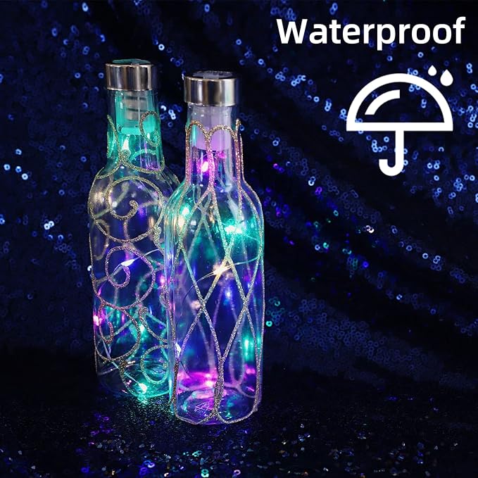 LAMPHOME 20 Pack Easter Lights Battery Operated, Pastel Fairy String Light,Easter Decor 7ft 20 LED Mini Light Firefly for Mason Jars DIY Crafts Wedding Party Centerpiece Table for Spring Bedroom