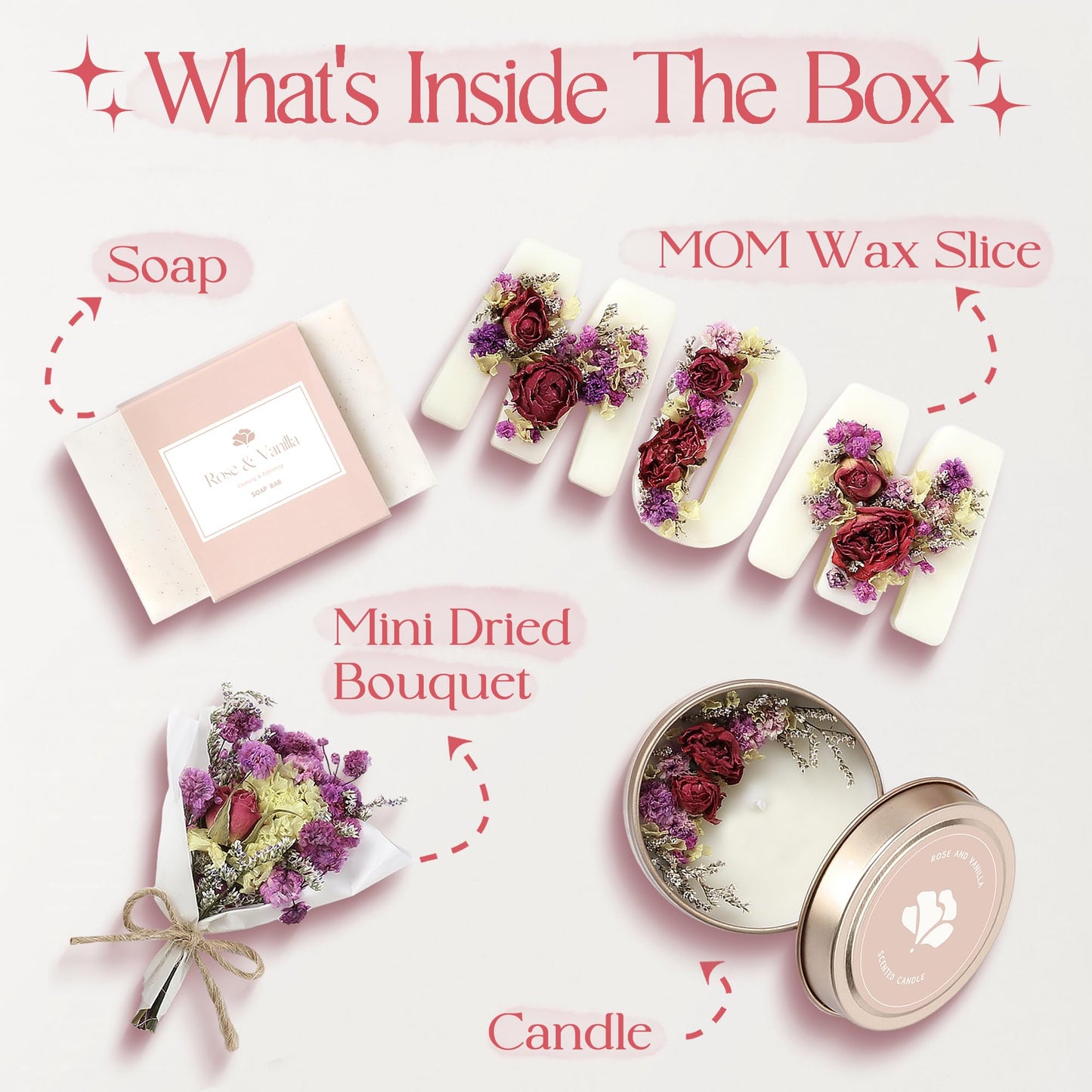 Gift Basket for Mom – Birthday, Christmas & Mothers Day Present – Mom Gift Box & Relaxing Spa Self Care Set