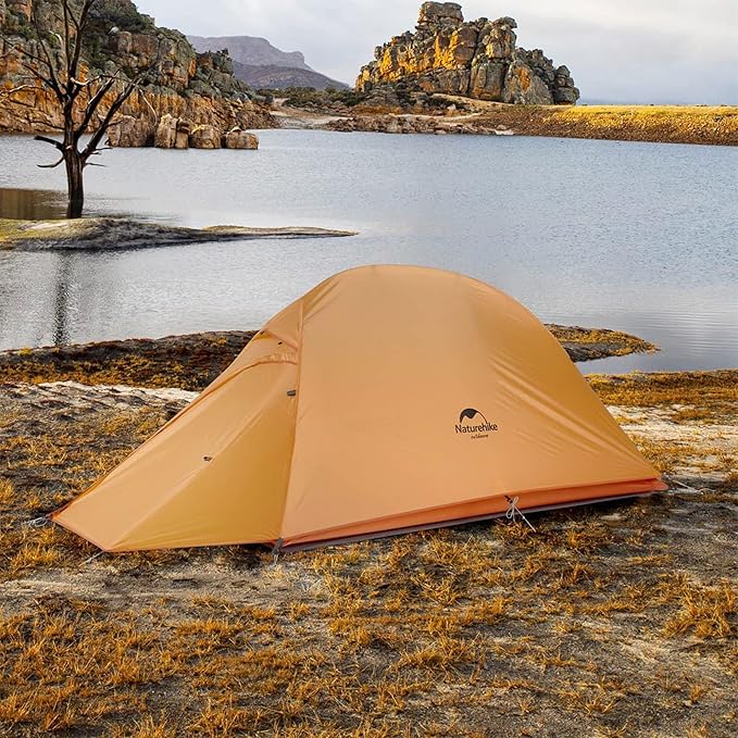 Naturehike Cloud-Up 1 Person Tent, Lightweight Backpacking Tents for One Man, Waterproof Ultralight One Person Tent for Camping Hiking Backpacking