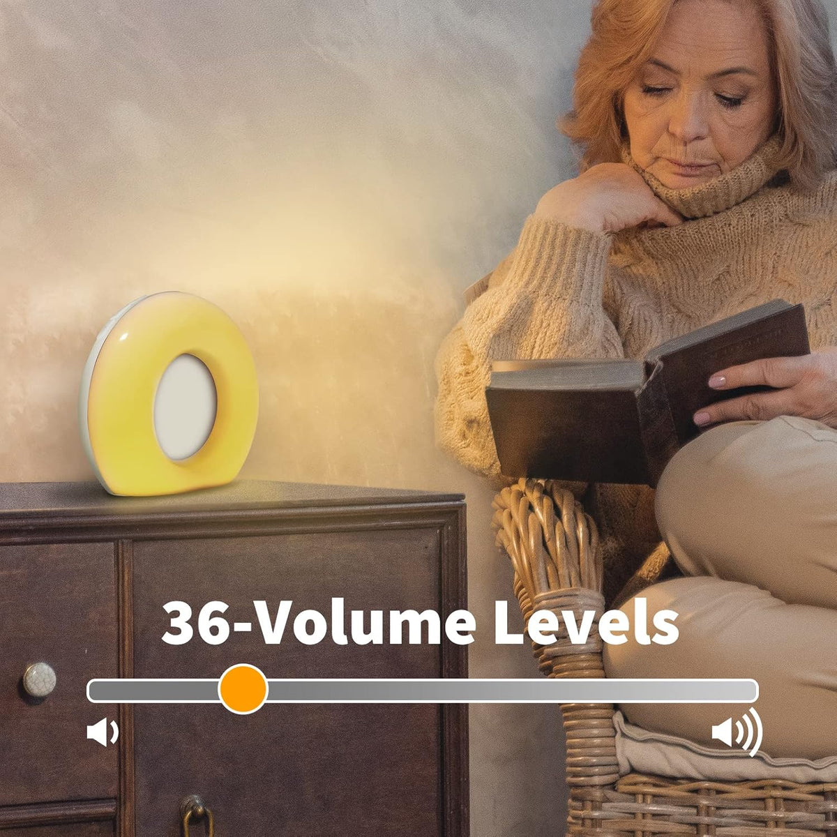 Sound Machine White Noise Machine with 30 Soothing Sounds 36 Levels Volume 5 Timers and Memory Function Effectively Blocks Noise Ideal Sleep Machine for Baby Kids Adults Night Light