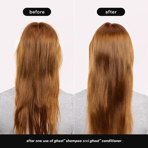 VERB Ghost Shampoo & Conditioner Duo Set, 12 fl oz + VERB Ghost Heat Defense Spray, 5.5 oz – Weightless Heat Protection + Shine – for Fine to Medium Hair