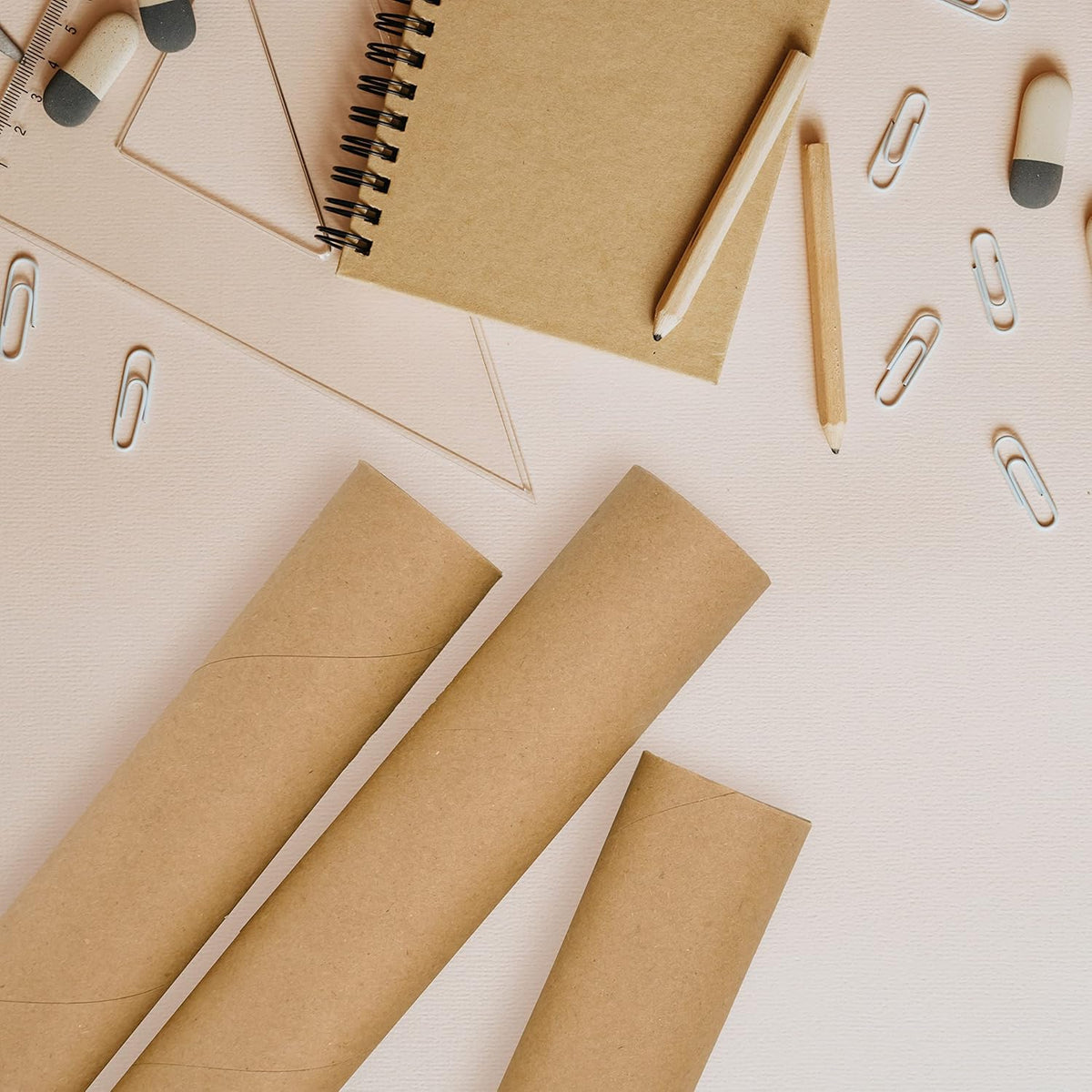 MagicWater Supply Mailing Tube - 3 in x 24 in - Kraft - 1 Pack - for Shipping and Storage of Posters, Arts, Crafts, and Documents