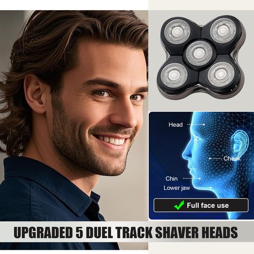 Shaver Replacment Heads Compatible with Remington Balder Boss XR7120/XR7100/XR1600/RX7 Shavers (3 Pack)