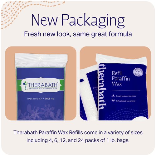 Therabath Paraffin Wax Refill - Thermotherapy - Use to Relieve Arthritis Discomfort, Stiff Muscles, & Dry Skin - for Hands, Feet, Body - Deeply Hydrates - Made in USA, 12 lb. Lavender Harmony