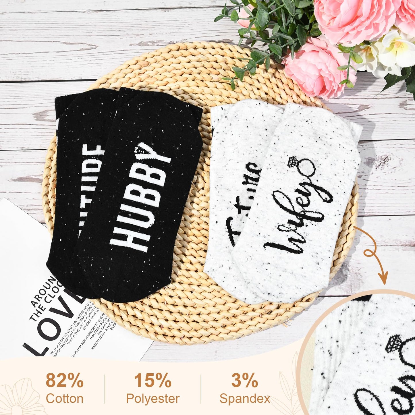 Behufun Engagement Gifts for Couples 2025, Gifts for Newly Engaged Couples, Wedding Socks Bride and Groom Socks