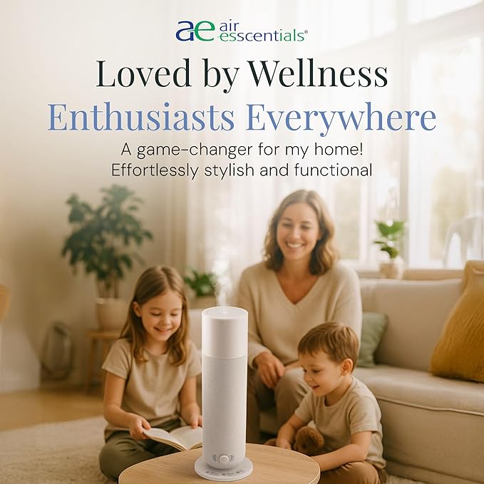 Air Esscentials AE800 Tower Smart Scent Air Machine, Waterless Aroma Diffuser with Bluetooth App Control, Ambient Light, Programmable Scent Settings, Covers Up to 800 Sq. Ft.