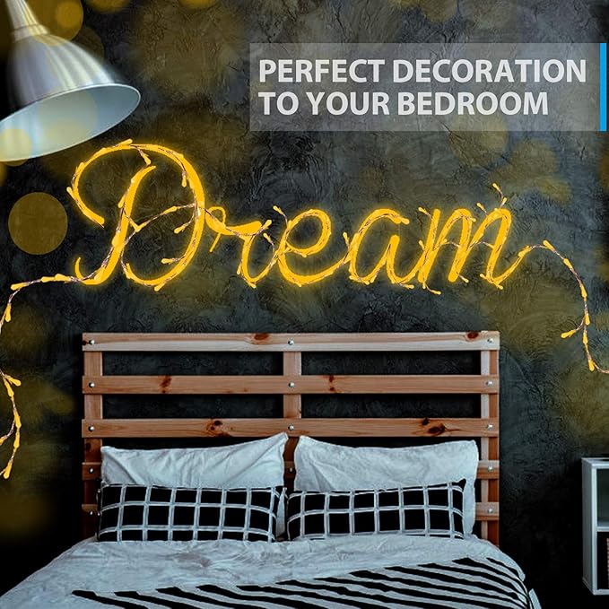 USB LED Fairy String Light, 1 Pack Copper Wire Fairy Lights for Indoor, Bedroom Festival Christmas Wedding Party Patio Decorative Window with USB Interface (33ft./10M,Warm White)