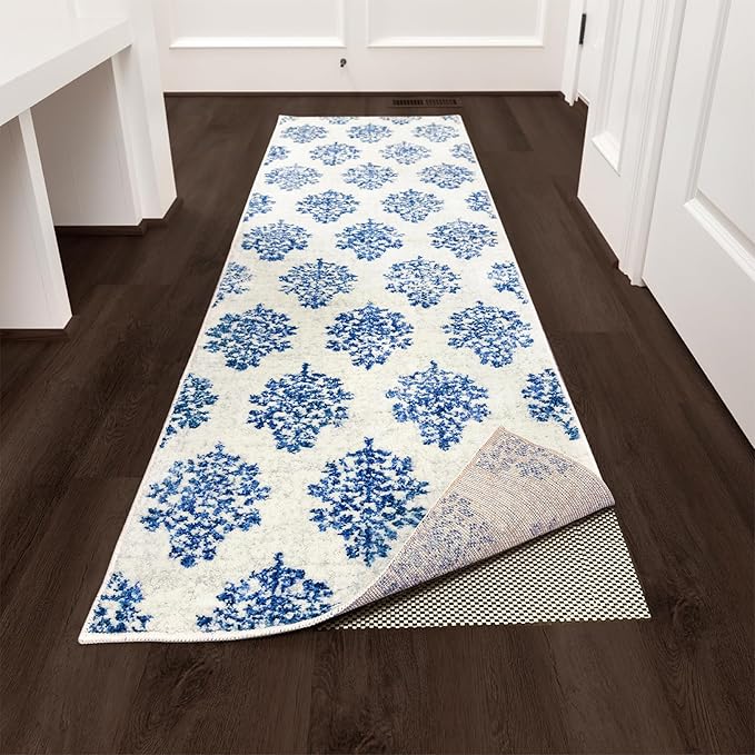 Veken Runner Rug Pad Gripper for Hardwood Floors, Non Slip 2x8 Ft Rug Pads for Area Rugs, Thick Rug Grippers for Tile Floors, Under Carpet Anti Skid Mat, Keep Your Rugs Safe and in Place