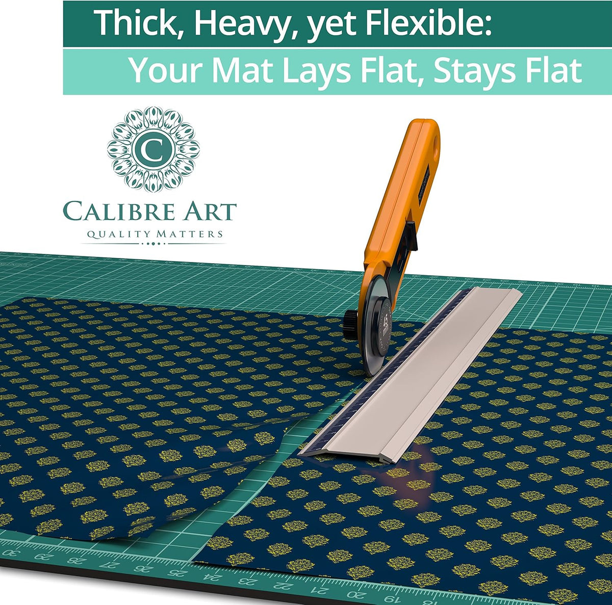 Self Healing Rotary Cutting Mat, Full 18x24, Best for Quilting Sewing | Warp-Proof & Odorless (Not From China)