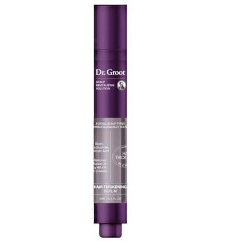 Dr. Groot Award-Winning Hair Thickening Serum for Hair Loss, Thinning Hair, Korean Hair Care, Scalp Treatment, Clinically Tested, Thicker Hair, Reduces Oil, Roll On