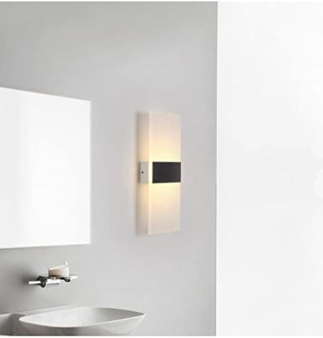 LED - Fashionable Decorative Light for Bedroom, Bedside, Stairs & Corridor Simple 110V Chandelier Style Wall Modern Home Decor (Black 22x11CM)